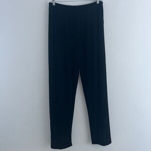 Chico’s pants women long travel Large Black Acetate